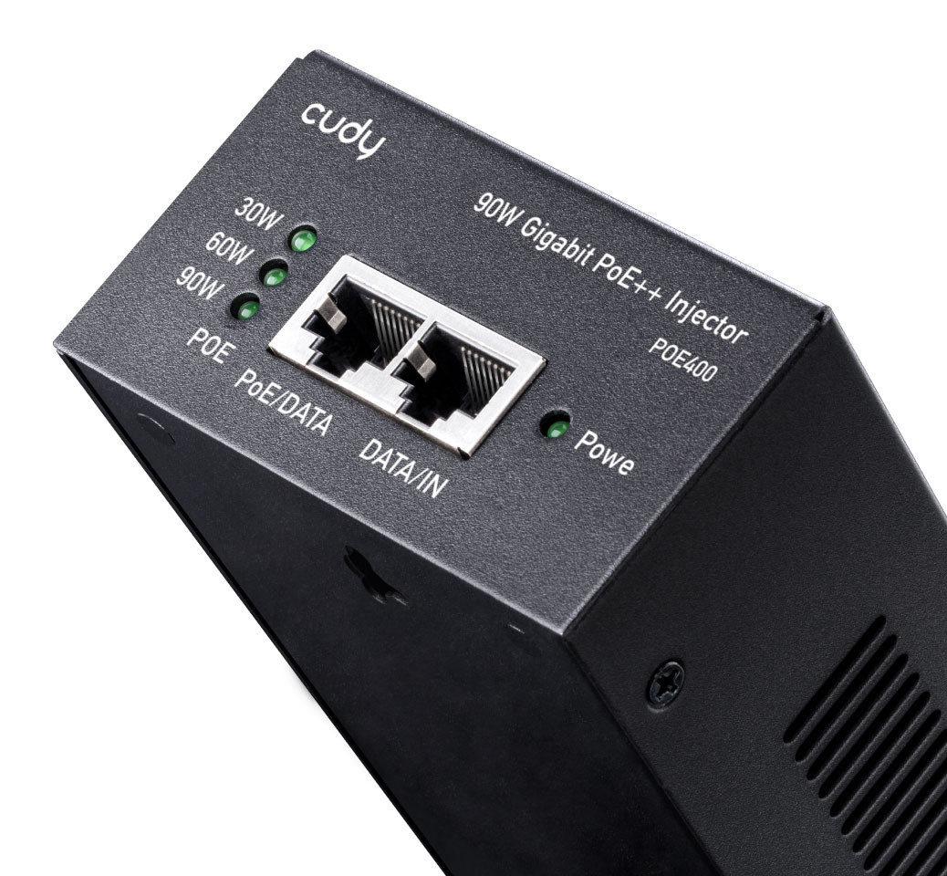 Адаптер PoE Cudy Iнжектор POE400, 90W Gigabit PoE+/PoE Injector (POE400) на малюнкі №3