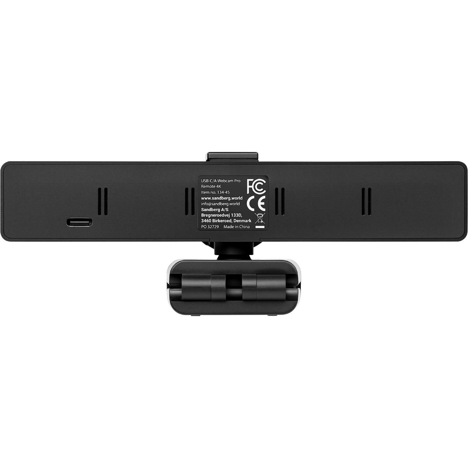 Веб-камера Sandberg 4K Webcam USB-A/USB-C connection, ENC, Remote control (134-45) на малюнкі №4