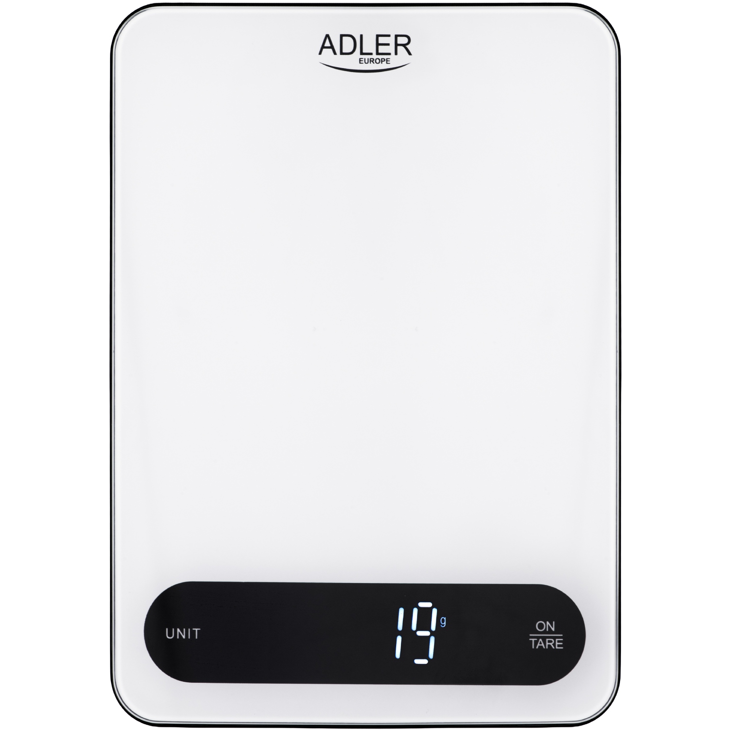 Ваги кухонні Adler AD 3177 white black електронні/ 10кг/ г; мл, унція/ USB type C/ автовимкнення (AD3177WB) Білий на малюнкі №1