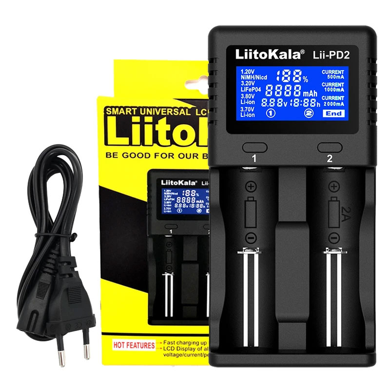 Зарядний пристрій LiitoKala Lii-PD2, 2x(LiOn/LiFePO4/NiMH/NiCd), display (Lii-PD2) на малюнкі №8