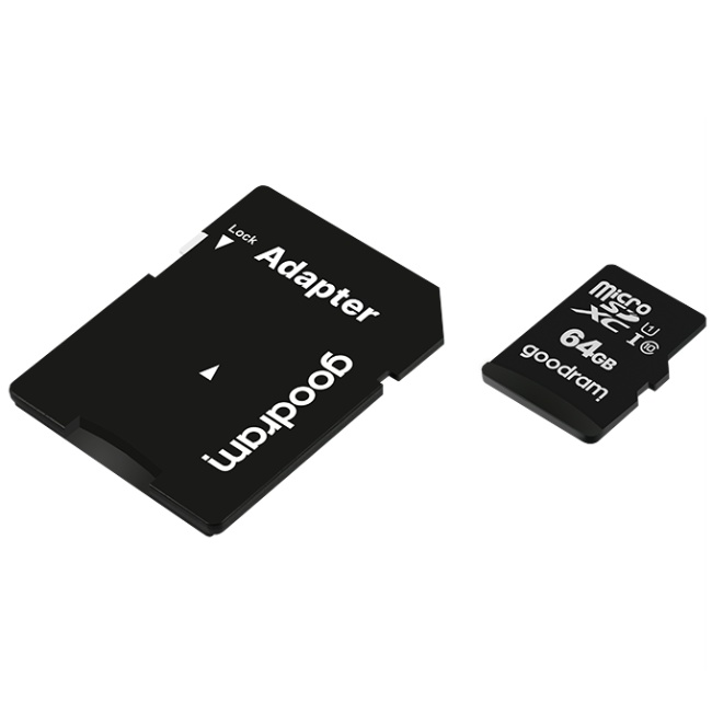Memory card microSDXC 64Gb GoodRAM (class10) UHS I Retail + Adapter (M1AA-0640R12) на малюнкі №2