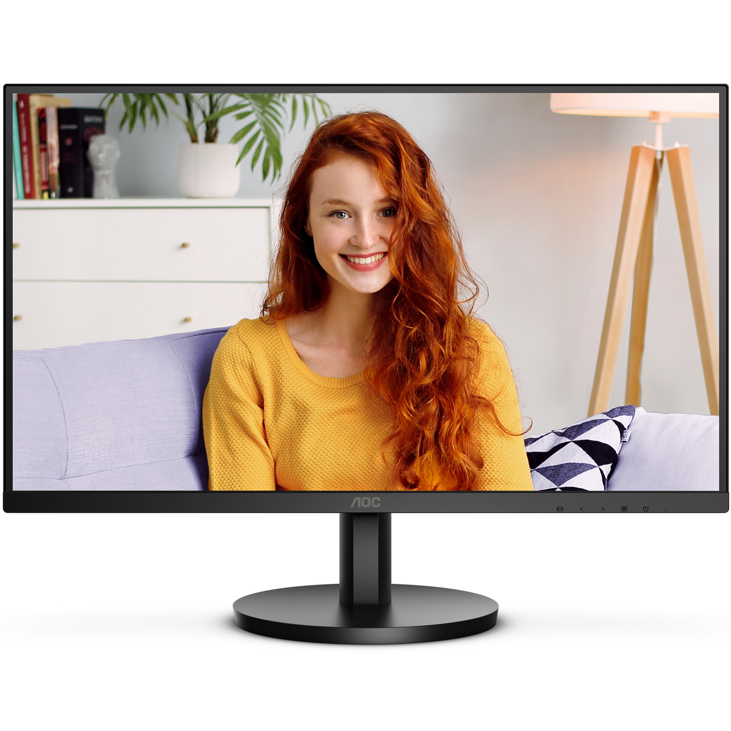 TFT 27 AOC U27B3A, IPS, 4K UHD, HDMIx2, DP, колонки (U27B3A) Чорний на малюнкі №1
