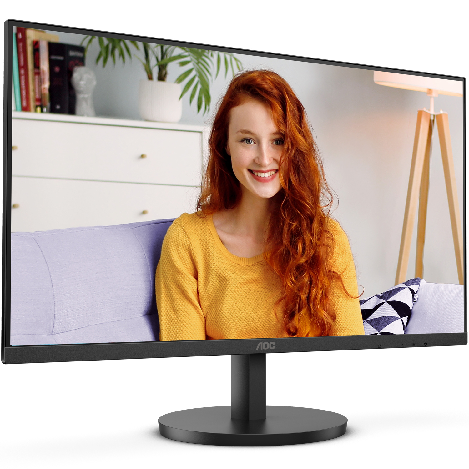 TFT 27 AOC U27B3A, IPS, 4K UHD, HDMIx2, DP, колонки (U27B3A) Чорний на малюнкі №2