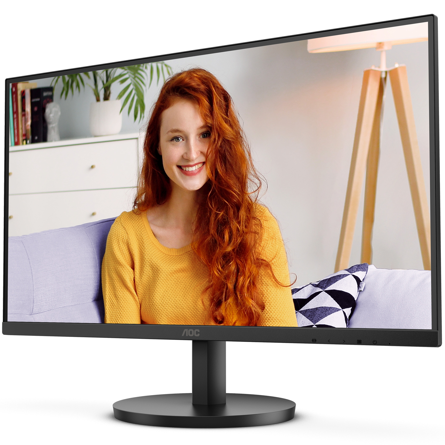TFT 27 AOC U27B3A, IPS, 4K UHD, HDMIx2, DP, колонки (U27B3A) Чорний на малюнкі №3