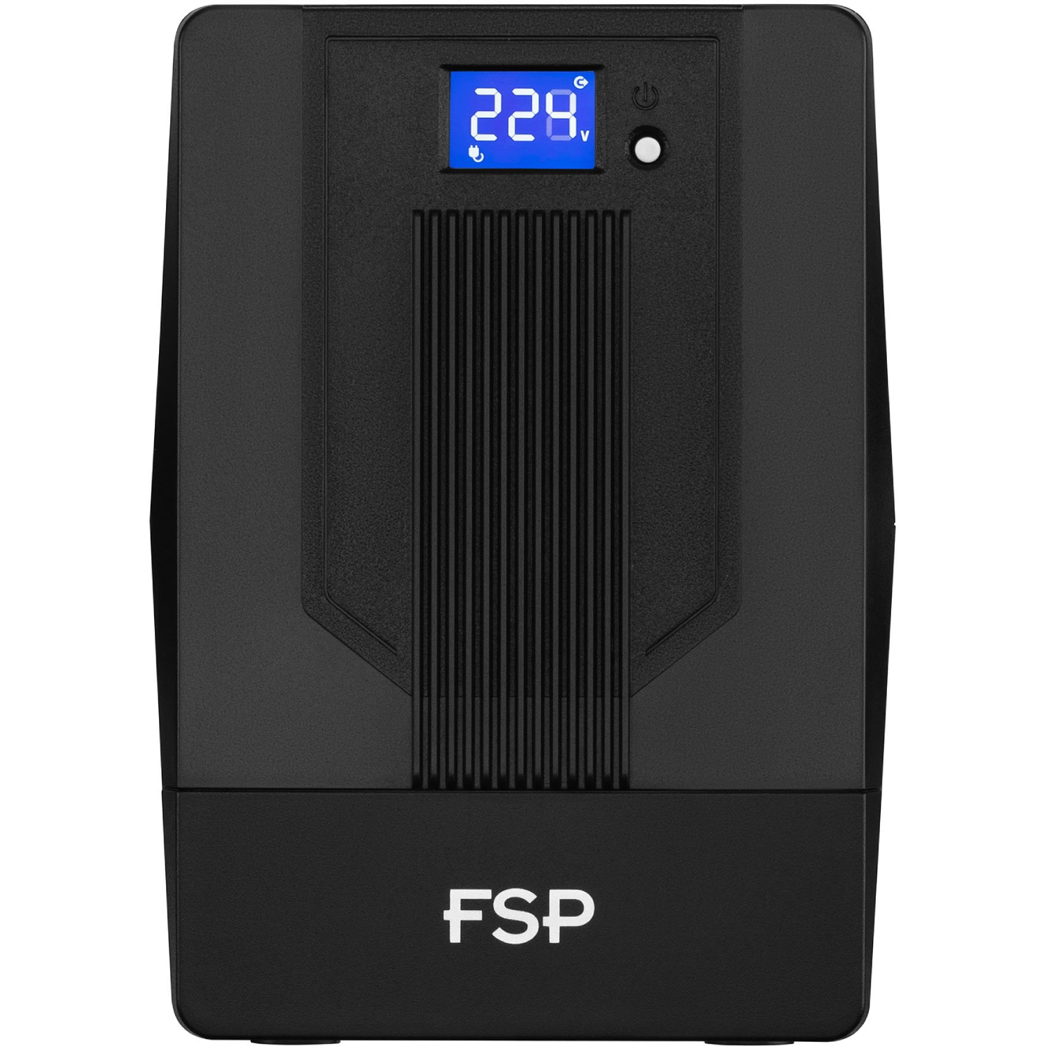ДБЖ FSP iFP-2000, 2000ВА/1200Вт, LCD, Schuko*2+IEC*2, USB, Black, 12V/9Ah*2 (PPF12A1607) на малюнкі №1
