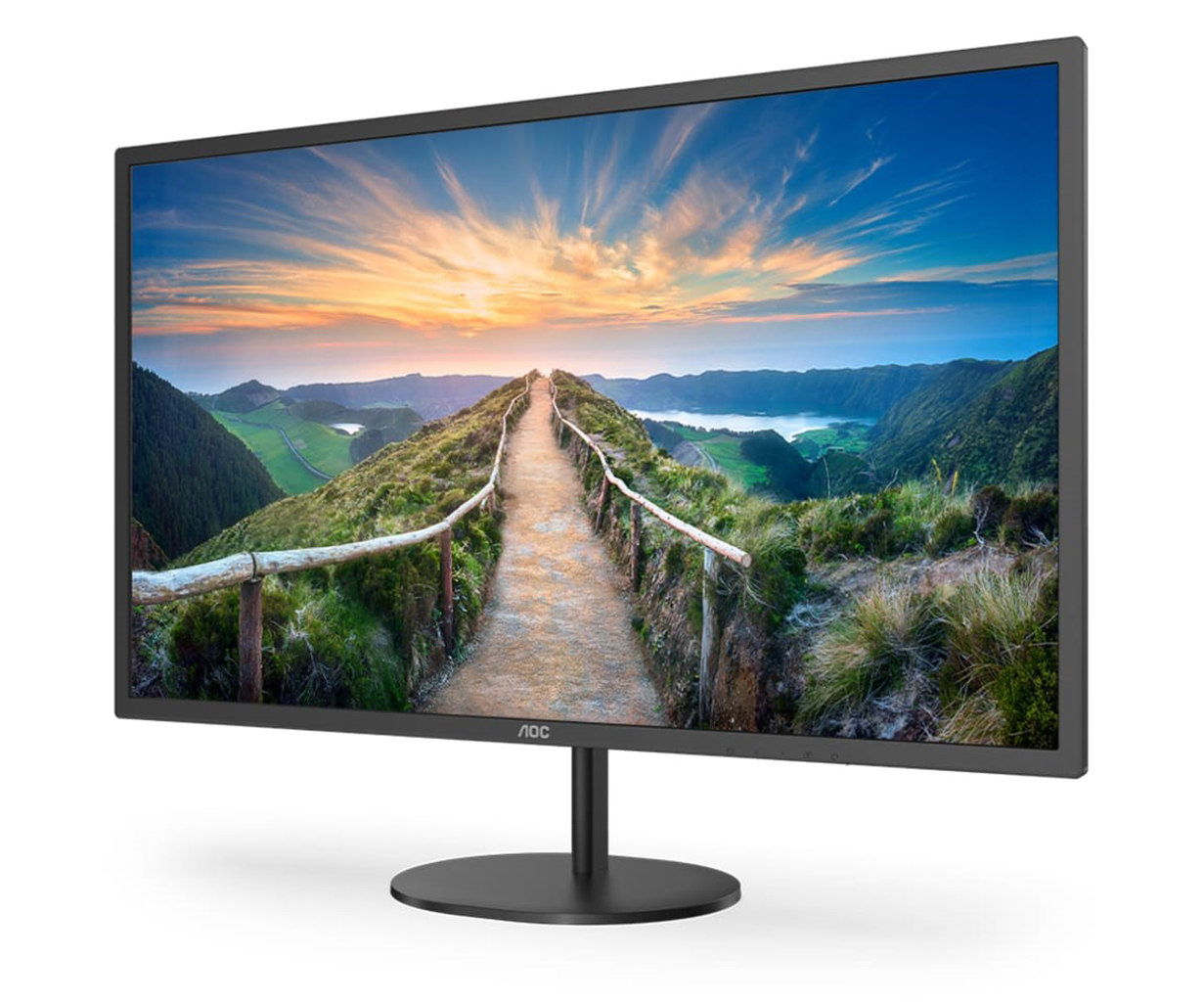 TFT 31.5 AOC Q32V4, IPS, QHD, DP, HDMI, колонки (Q32V4) Чорний на малюнкі №2