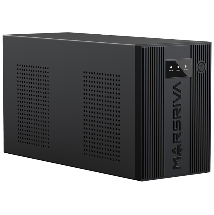 ДБЖ Marsriva MR-UF3000, 3000ВА/1800Вт, Line-Interactive, LED version, 2хSchuko, 4*12V/9Ah, metal (MR-UF3000) на малюнкі №3