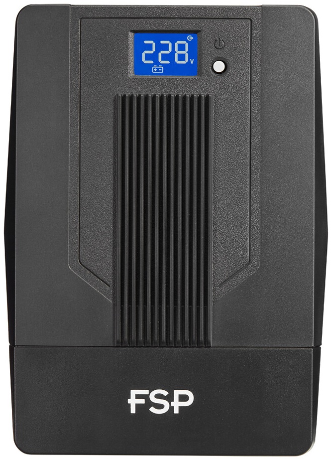 ДБЖ FSP iFP-600, 600ВА/360Вт, Lin-Int, LCD (дисплей), Schuko*2, USB, Black (PPF3602800) на малюнкі №2