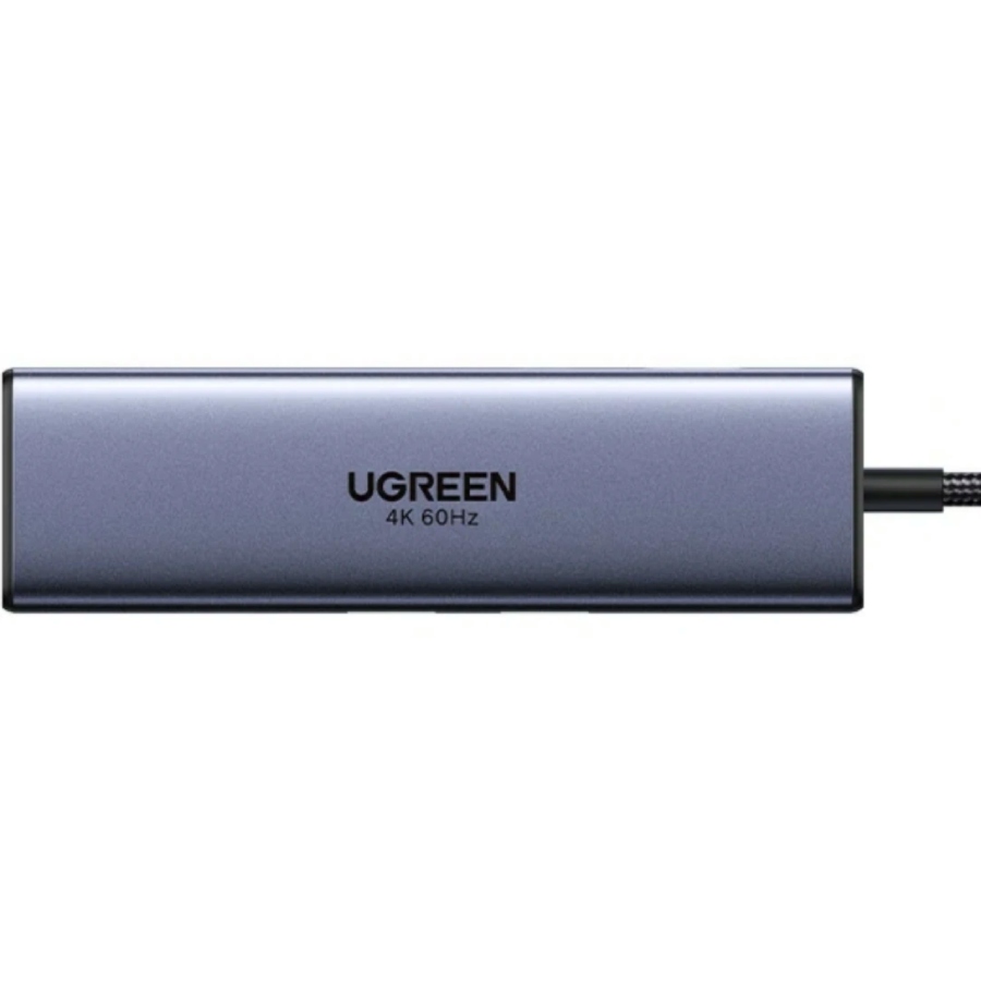 Док-станція USB 3.0 Type-C - 2xUSB-A 3.0/ 1xUSB-C 3.0/ DP4K60Hz/RJ45/ PD 100W CM512 сіра UGREEN (75643) на малюнкі №2