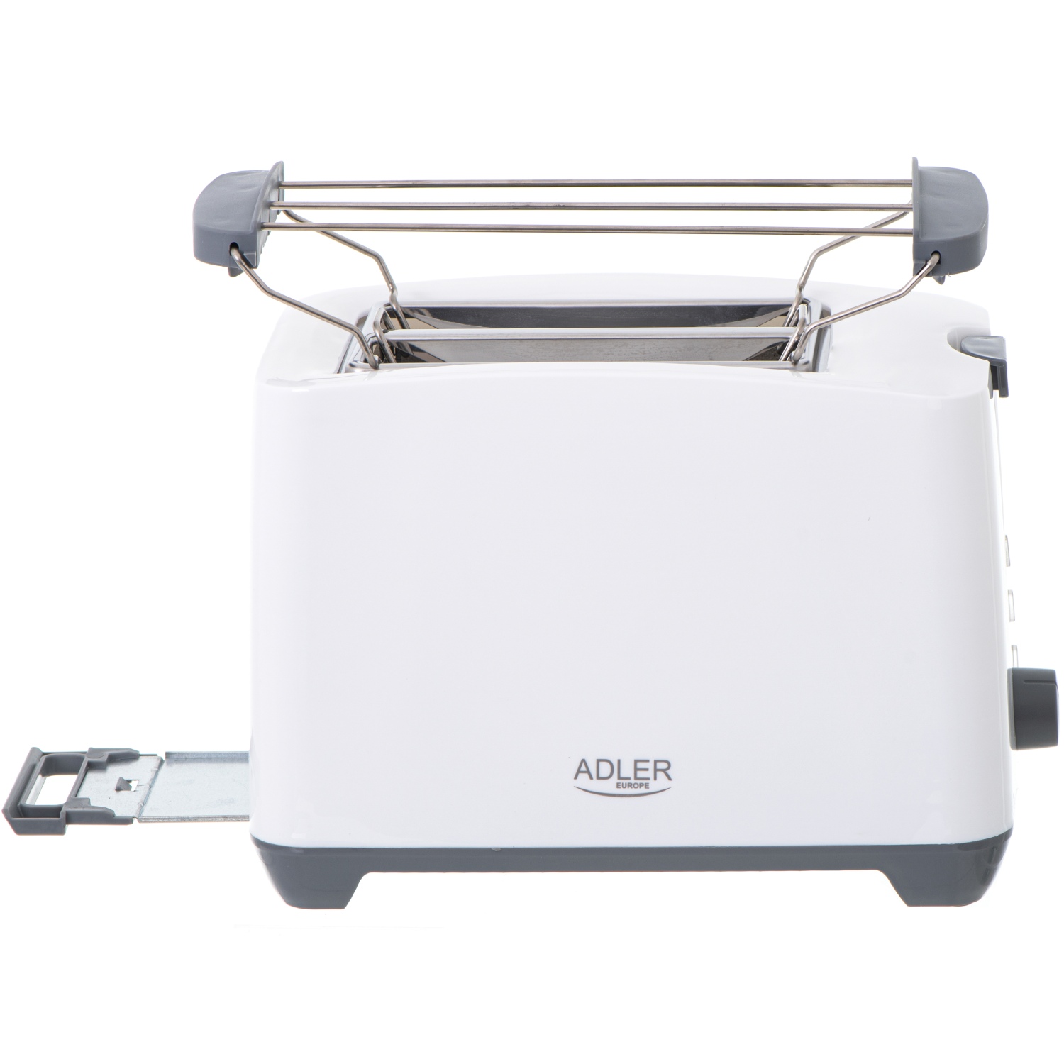 Тостер Adler AD 3216 white 1000Вт/2 відділення/7 режимів підсмажування/розморожування/підігрів булок (AD3216) Білий на малюнкі №2