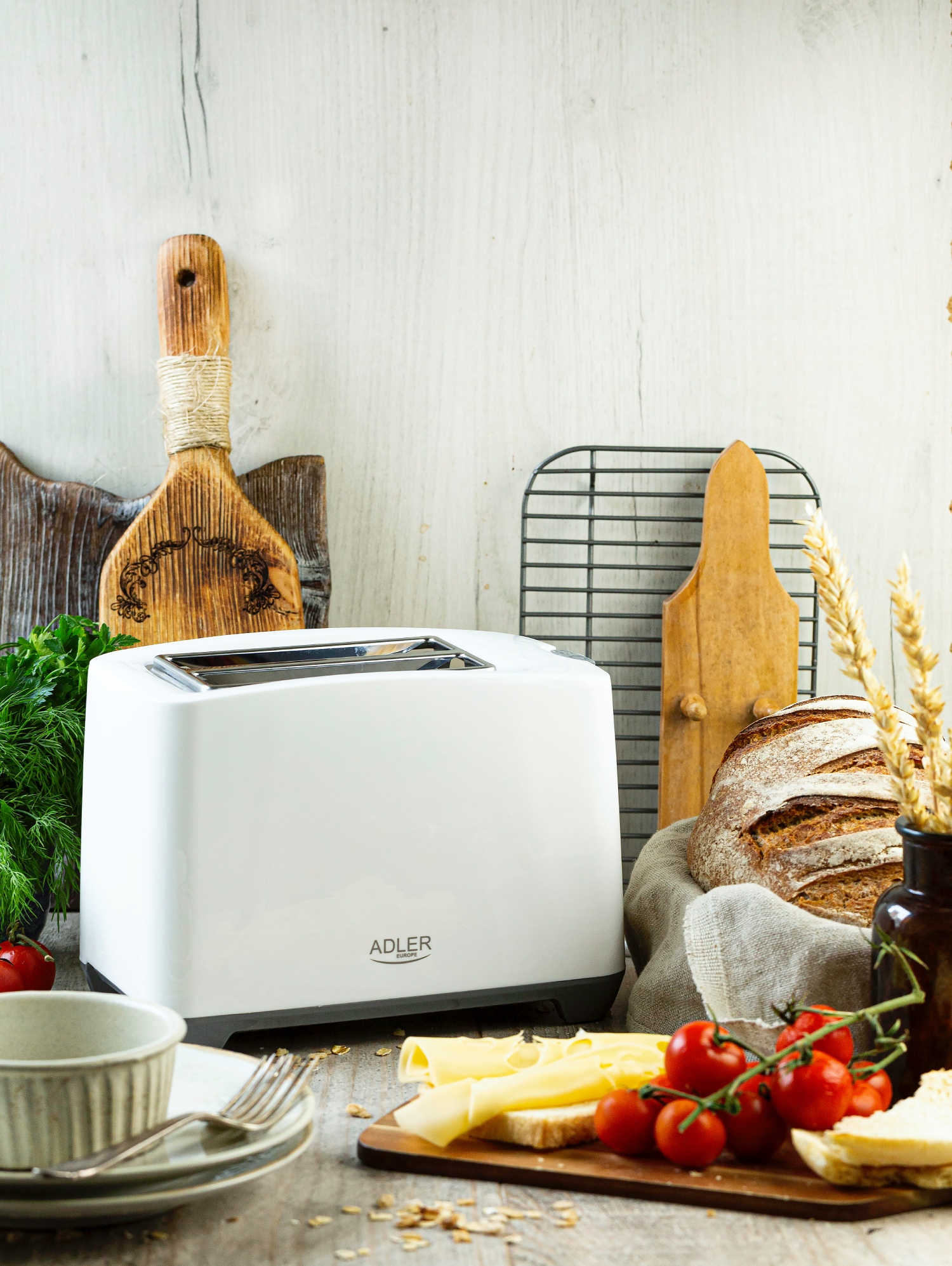 Тостер Adler AD 3216 white 1000Вт/2 відділення/7 режимів підсмажування/розморожування/підігрів булок (AD3216) Білий на малюнкі №7
