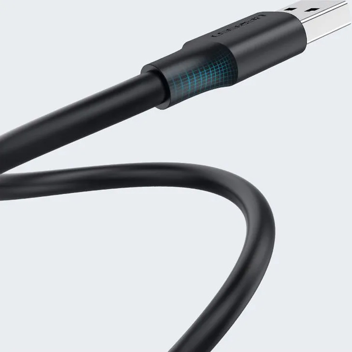 Кабель USB 2.0 AM-AM, 0,5 м, Чорний, US102 UGREEN (10308) Чорний на малюнкі №3