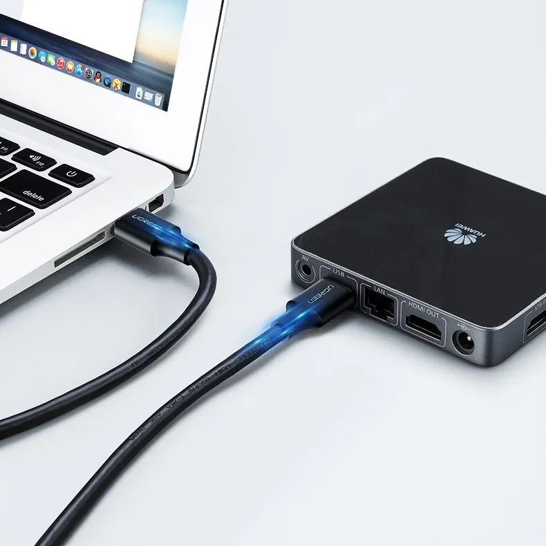 Кабель USB 2.0 AM-AM, 0,5 м, Чорний, US102 UGREEN (10308) Чорний на малюнкі №4