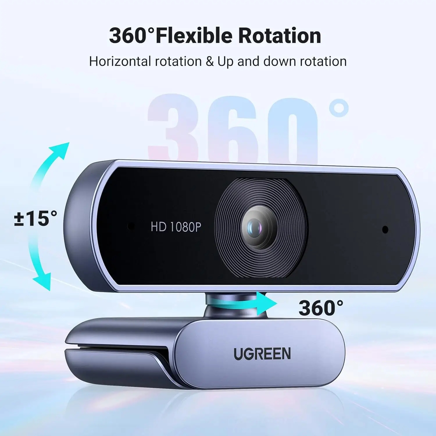Веб-камера Ugreen CM678 HD webcam USB-A (15728) на малюнкі №3