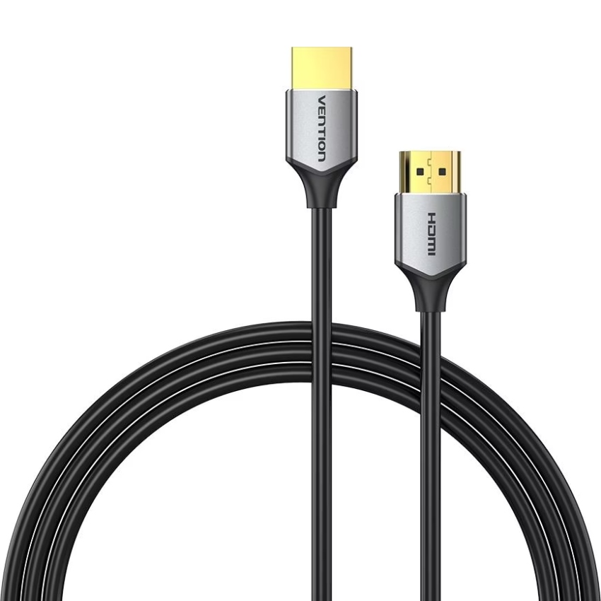 Кабель HDMI M - M, 1.5 м, V2.0, 4K 60 Гц, Aluminum Alloy, Ultra Thin, Vention (ALEHG) на малюнкі №1