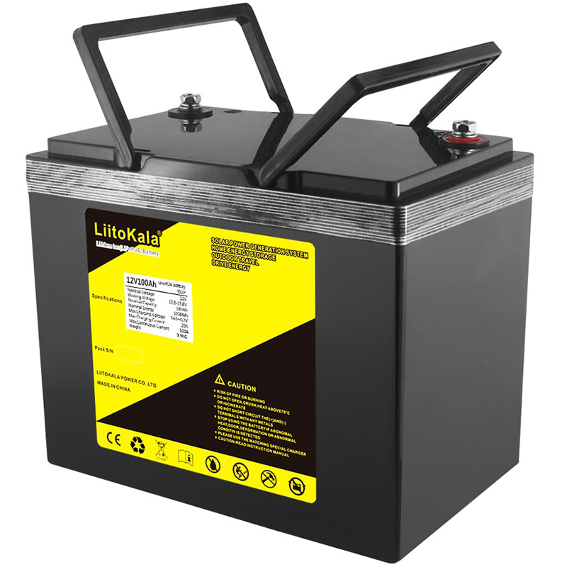 Акумуляторна батарея LiitoKala LiFePO4 12V100Ah (12V100Ah LiFePO4) на малюнкі №1