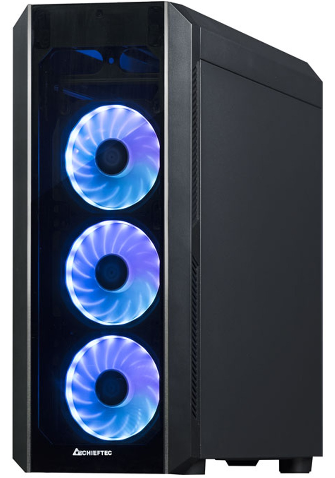 Корпус Chieftec SCORPION III 4x120mm A-RGB, ATX, без БЖ, Black (GL-03B-OP) Чорний на малюнкі №4