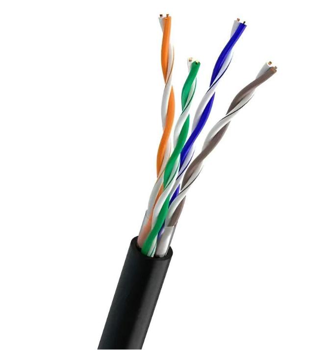 Кабель UTP Cat-5e Ok-NET, КПП-ВП (100) 4х2х0,51 (бухта 500м) для зовнішньої прокладки (49219M500) на малюнкі №1