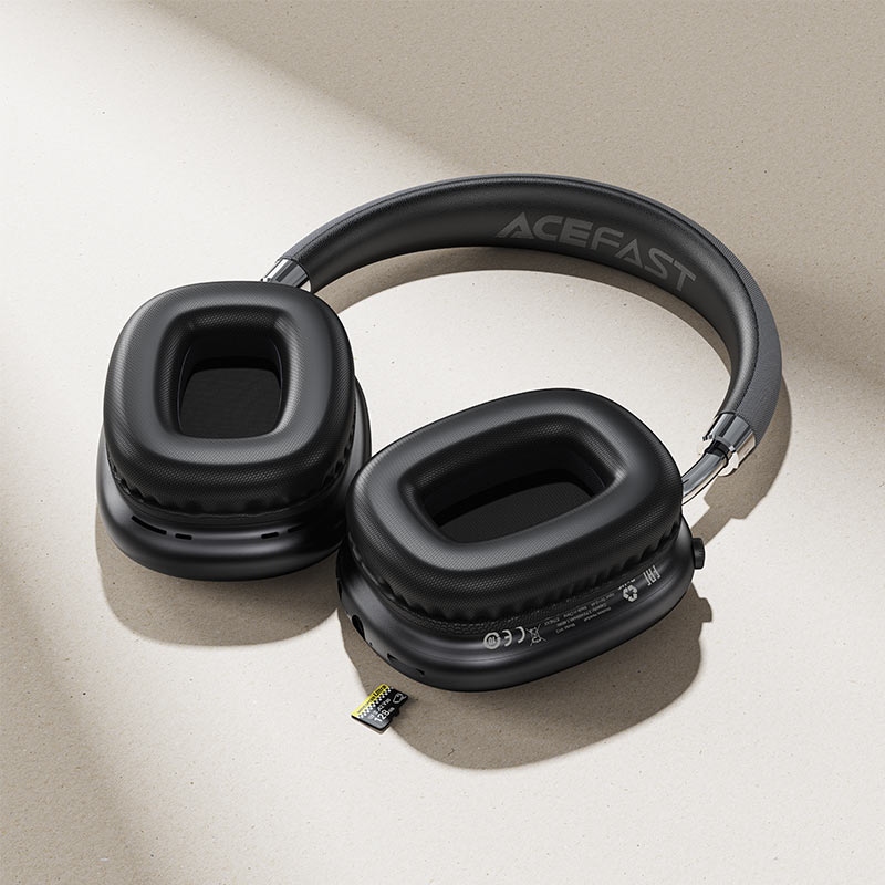 Гарнітура Acefast H13, Bluetooth+3,5мм Black (6974316285878) Чорний на малюнкі №6