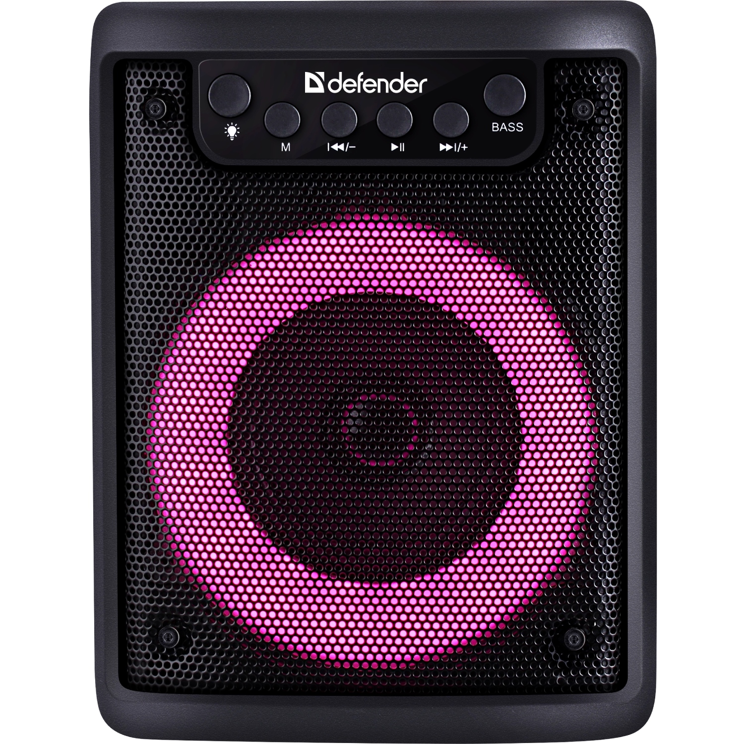 Акустична система 1.0 Defender Funky 10Вт, Light/BT/FM/USB/MIC/AUX (65053) Чорний на малюнкі №1