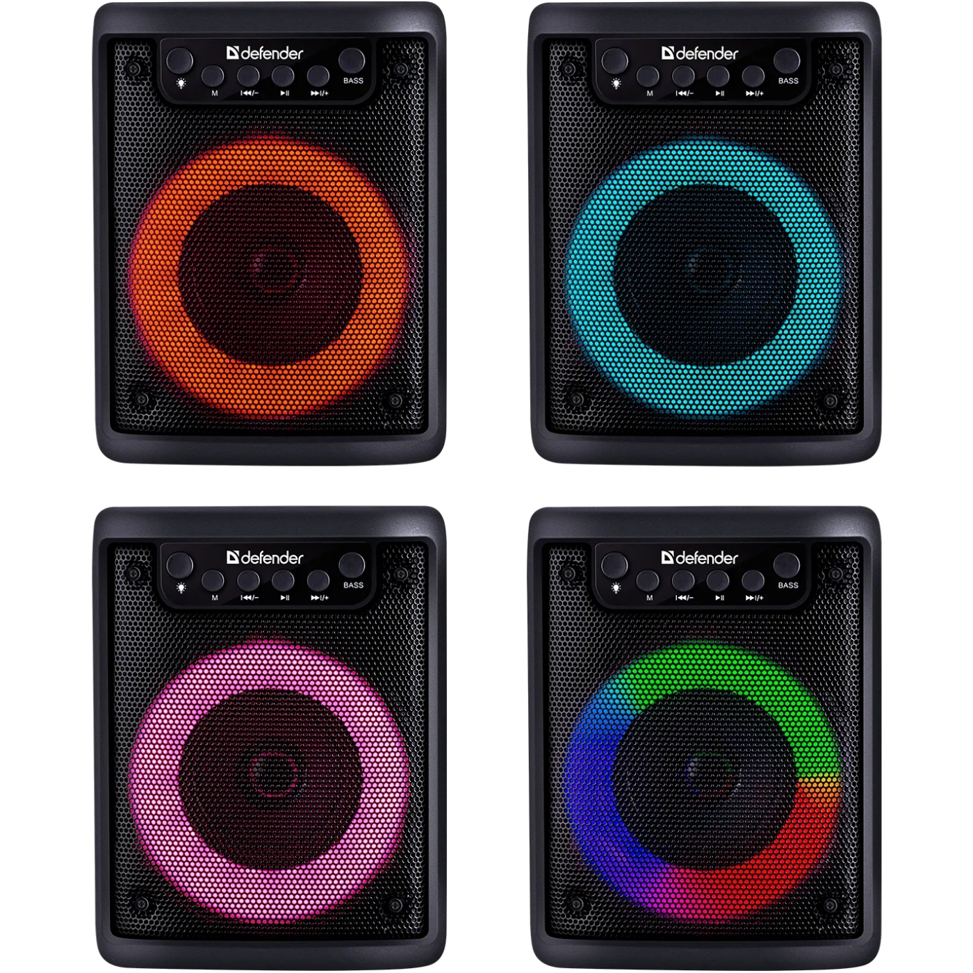 Акустична система 1.0 Defender Funky 10Вт, Light/BT/FM/USB/MIC/AUX (65053) Чорний на малюнкі №8
