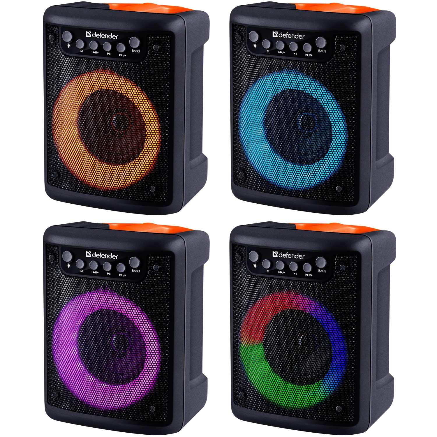 Акустична система 1.0 Defender Funky 10Вт, Light/BT/FM/USB/MIC/AUX (65053) Чорний на малюнкі №9