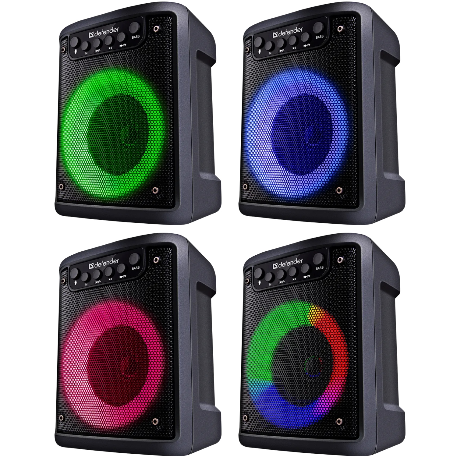 Акустична система 1.0 Defender Funky 10Вт, Light/BT/FM/USB/MIC/AUX (65053) Чорний на малюнкі №10