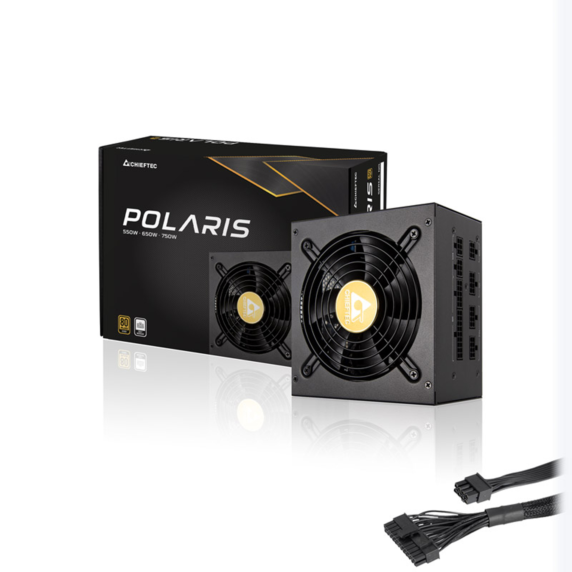 БЖ 750W Chieftec POLARIS PPS-750FC, 120 mm, 80+ GOLD, Cable management, retail (PPS-750FC) на малюнкі №4