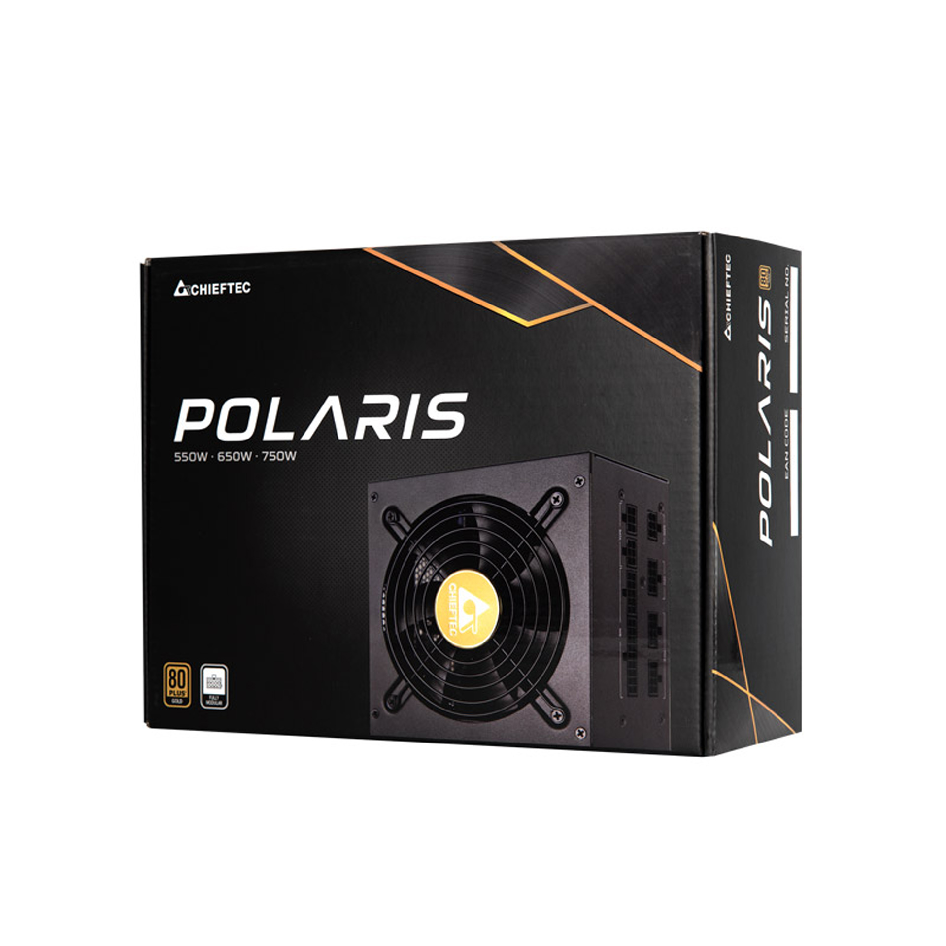 БЖ 750W Chieftec POLARIS PPS-750FC, 120 mm, 80+ GOLD, Cable management, retail (PPS-750FC) на малюнкі №5