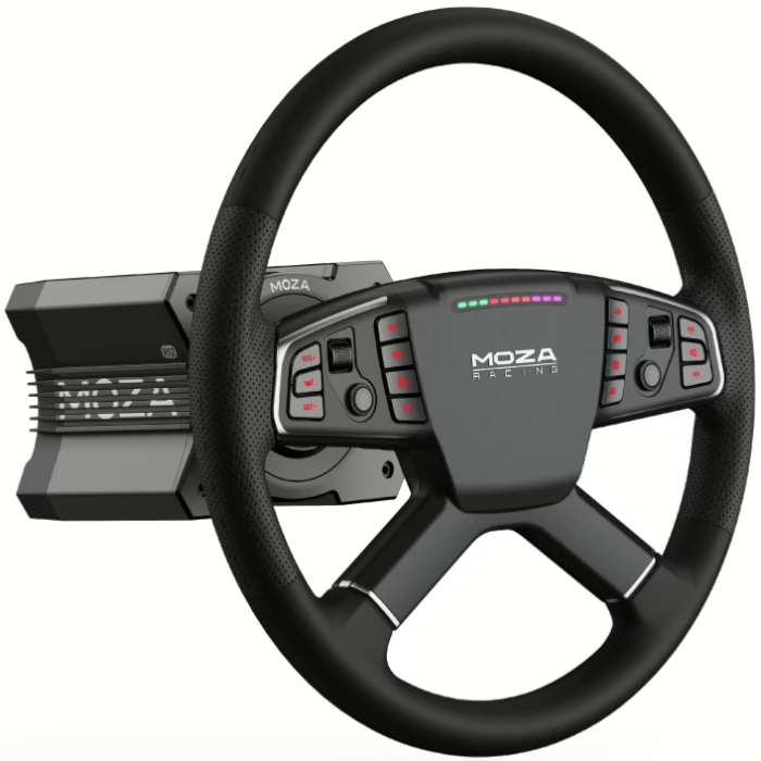 Кермо MOZA Racing TSW Truck 40cм,14 кн. RGB, чорне (RS060_Moza) на малюнкі №6