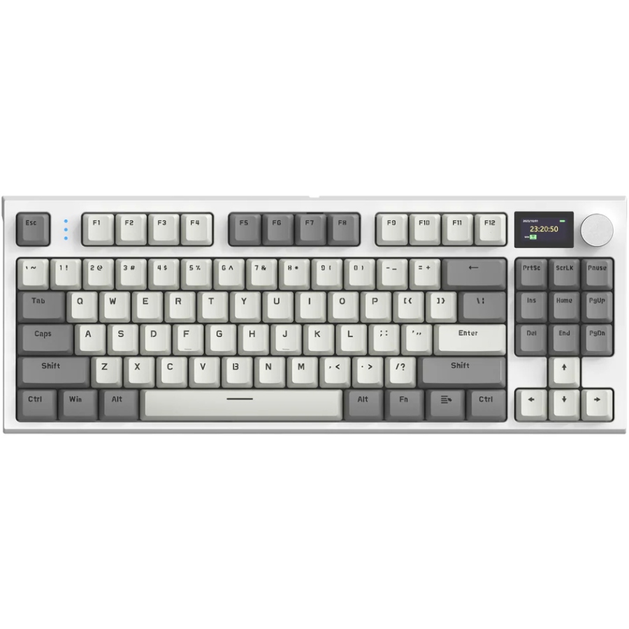 Клавіатура ігрова механічна Attack Shark K86 87кл.RGB,Wireless, Business Gray (K86BG_AS) Сірий на малюнкі №1