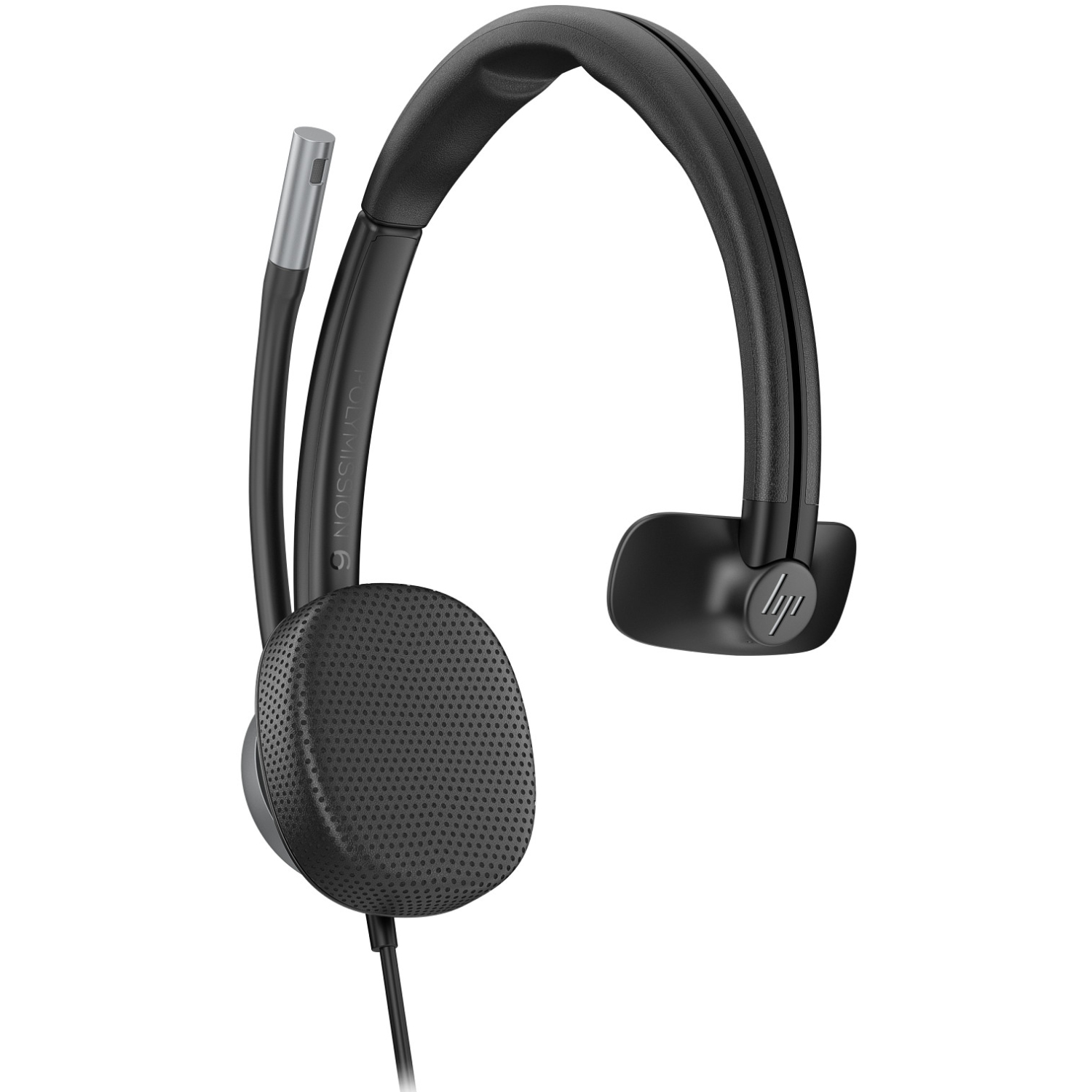 Гарнітура HP Poly Mission 615 Monaural USB-C/A (C01C3AA) Чорний на малюнкі №1