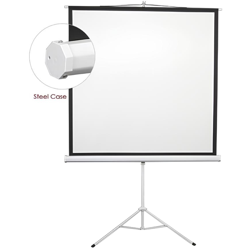 Проєкційний екран AGN (135 на тринозі 1:1 Matte White) (AGNT135S) на малюнкі №2