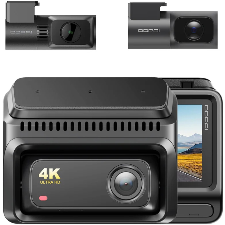 Відеореєстратор DDPAI Dashcam Z60T + камера заднього виду + камера салону (6934915206896) на малюнкі №1