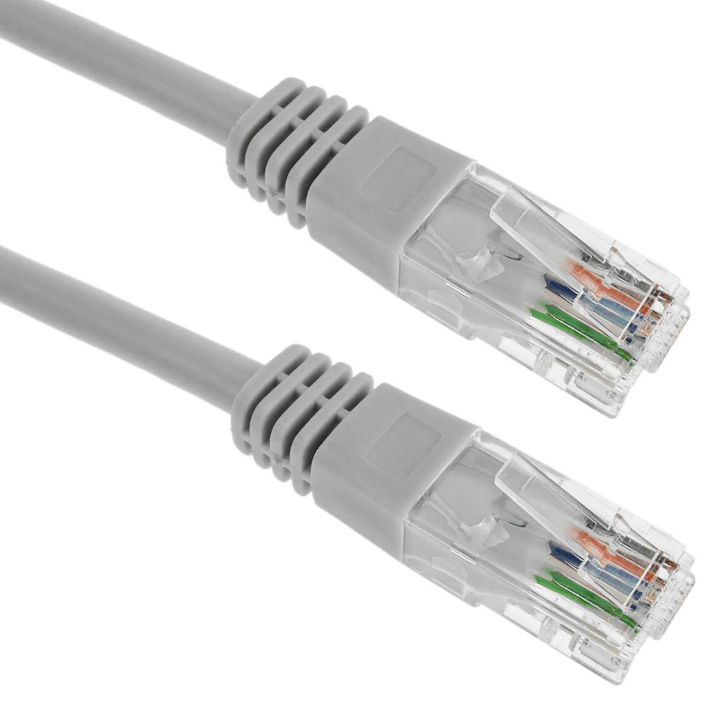 Патчкорд UTP Cat.5e ( 2м ), CU (PAUT3200-CU-GY) Сірий на малюнкі №1