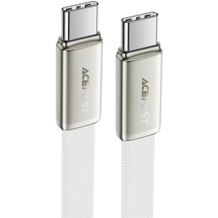 Кабель USB 2.0 Type-C M-M, 1.2 м, 60W ultra-thin White, C24-03 Acefast (6974316286257) Білий на малюнкі №1