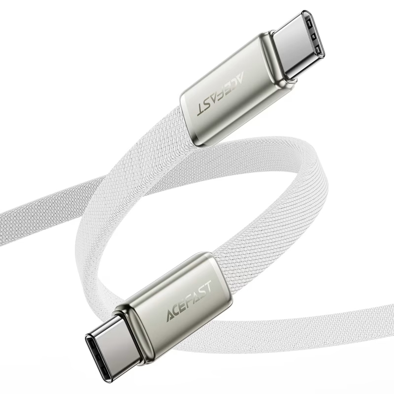 Кабель USB 2.0 Type-C M-M, 1.2 м, 60W ultra-thin White, C24-03 Acefast (6974316286257) Білий на малюнкі №3