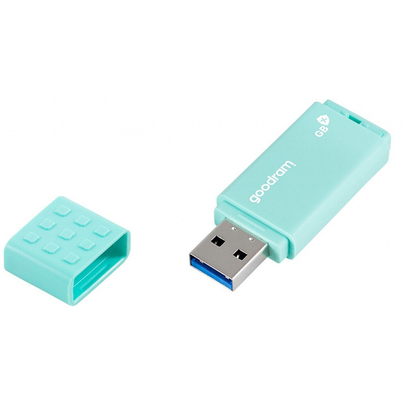 USB Flash GoodRAM 64GB USB 3.0 UME3 CARE Antibacterial, Retail (UME3-0640CRR11#) Зелений на малюнкі №2