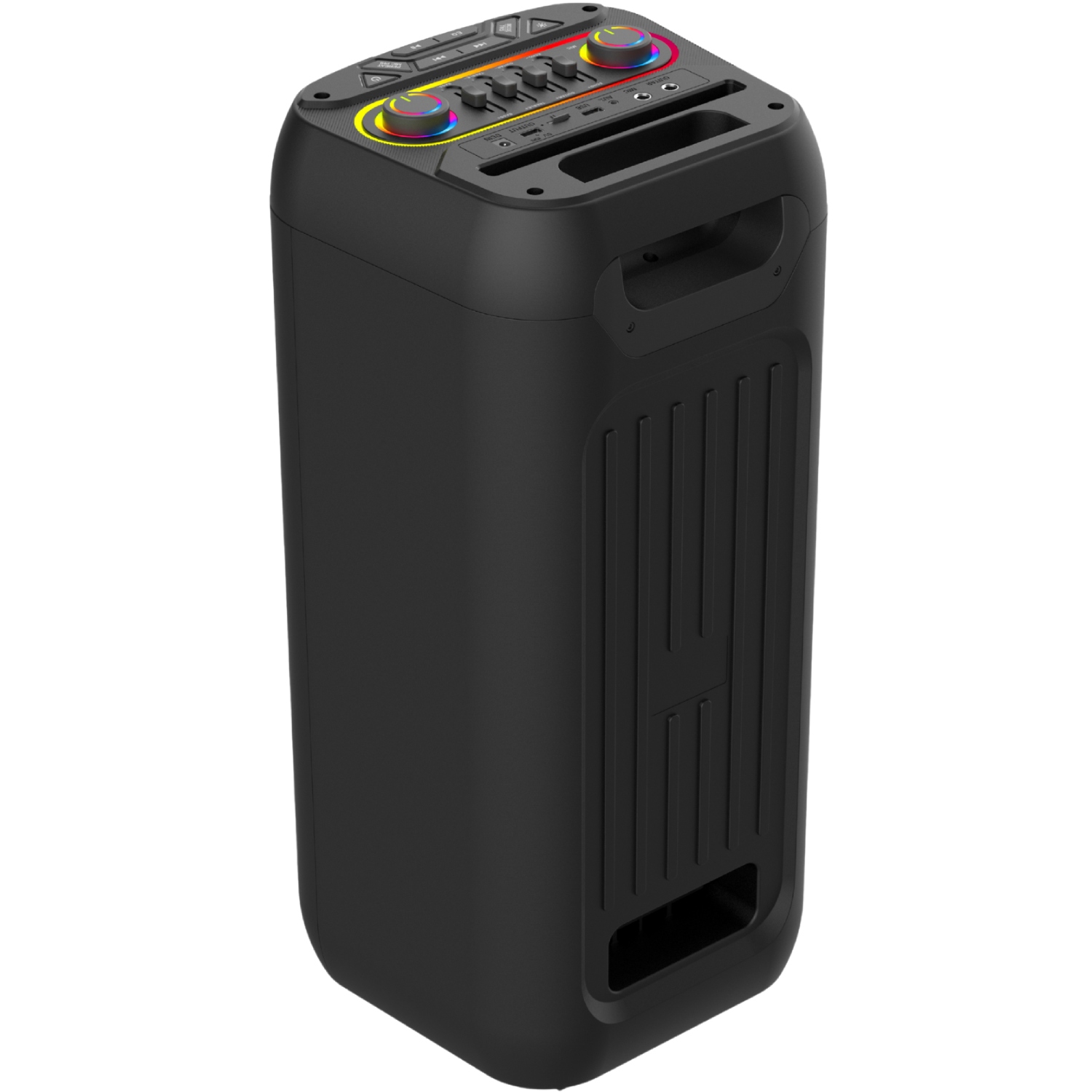 Акустична система 1.0 Energizer 50Вт Bluetooth 5.3/RMS/TF/USB/AUX/TWS/MIC, Dual 6.5” Drivers чорна (BTS566) Чорний на малюнкі №5
