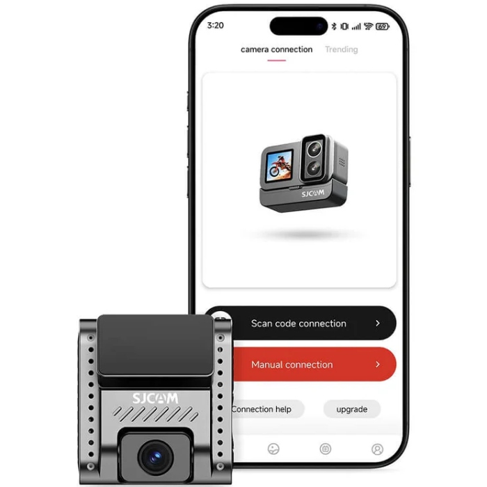 Відеореєстратор SJCAM Dashcam M60S + камера заднього виду, WIFI, 4K, HDR (6972476163401) на малюнкі №7