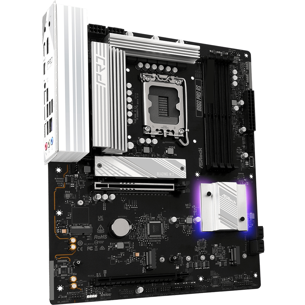 AsRock (1851/B860, 4*DDR5, 2*PCIex16, HDMI/DP, 4xSATA, 3xM.2, 2.5Glan, 7.1ch, ATX) (B860 Pro RS) на малюнкі №2