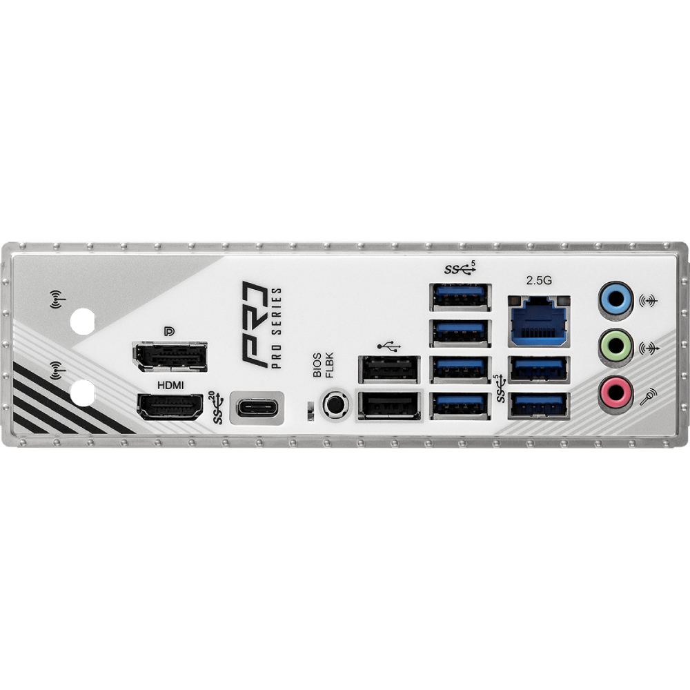 AsRock (1851/B860, 4*DDR5, 2*PCIex16, HDMI/DP, 4xSATA, 3xM.2, 2.5Glan, 7.1ch, ATX) (B860 Pro RS) на малюнкі №4