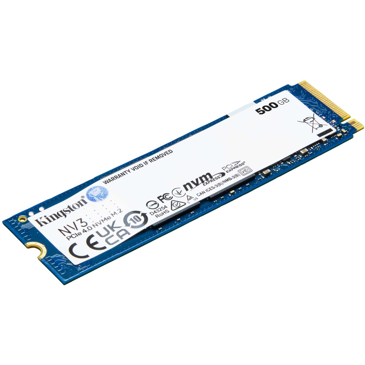 SSD 500GB Kingston NV3 M.2 2280 PCIe 4.0 x4 NVMe (SNV3S/500G#) на малюнкі №2