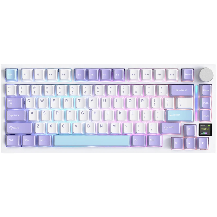 Клавіатура ігрова механічна Attack Shark X820 Ultra 81кл. RGB, Wireless, Gift Axis White (X820ULTRAGA_AS) Білий на малюнкі №1
