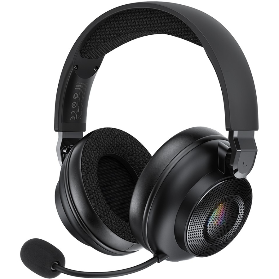 Гарнітура ігрова Acefast H15 Bluetooth+2,4G Black (6974316286424) Чорний на малюнкі №1