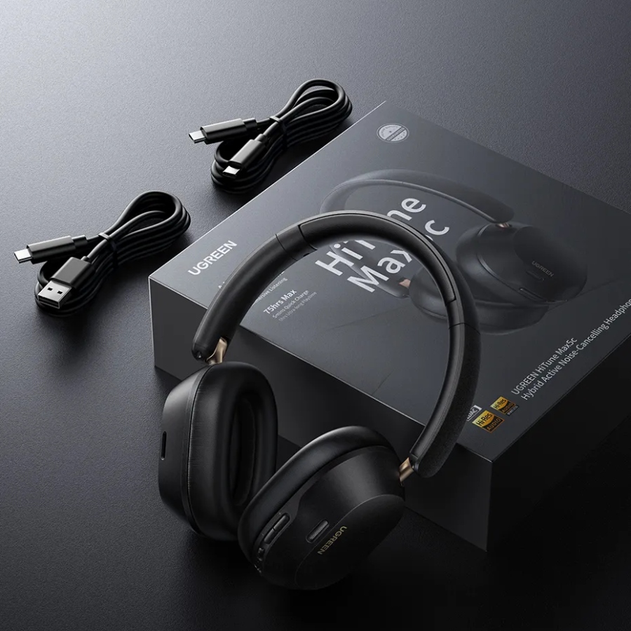 Навушники UGREEN HP203 HiTune Max5С Hybrid ANC Black (35757) на малюнкі №3