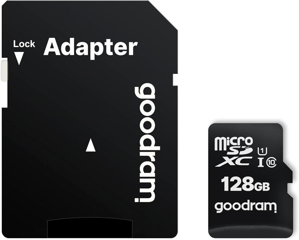 Memory card microSDXC 128Gb GoodRAM (class 10 UHS I U1) Retail + adapter (M1AA-1280R12) на малюнкі №1