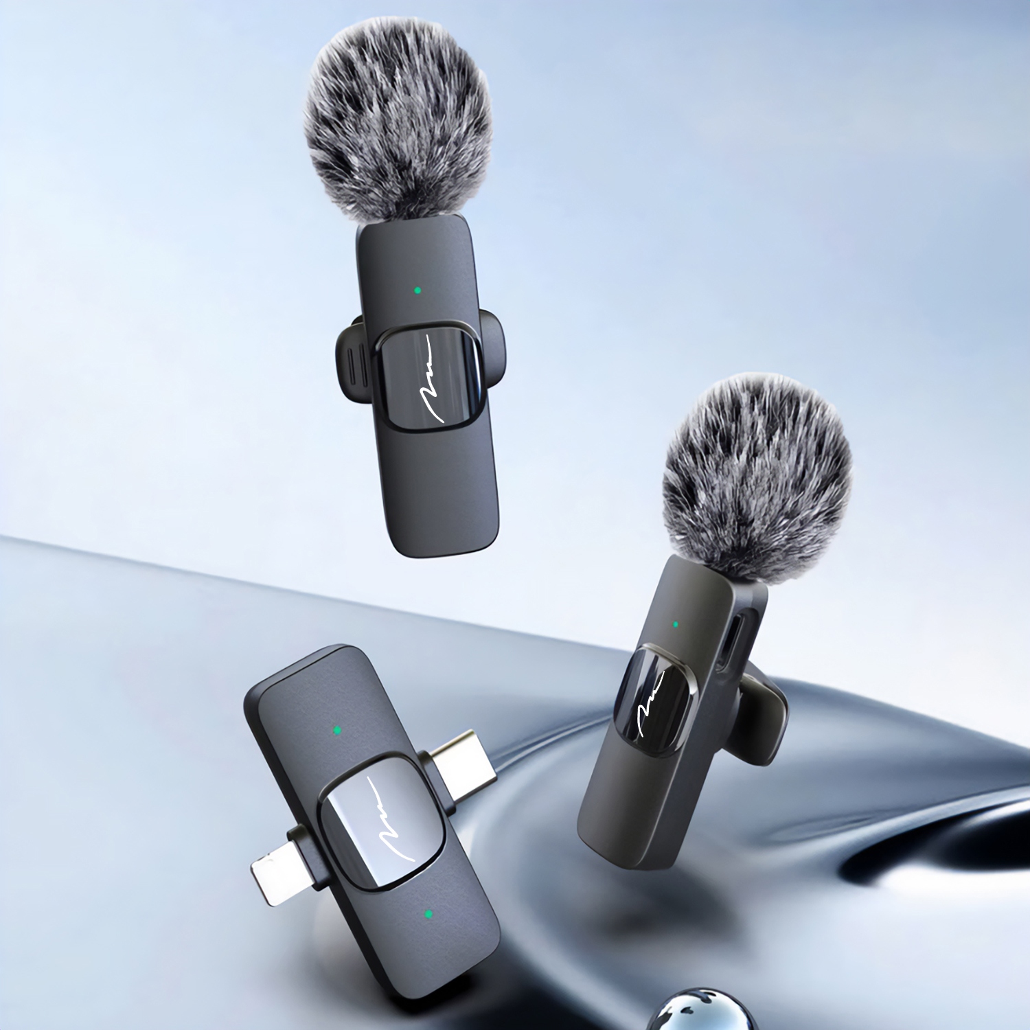 Бездротовий петличний мікрофон Media-Tech USB-C/Lightning 2-Pack Micro-Mic Duo Black (MT416) Чорний на малюнкі №8