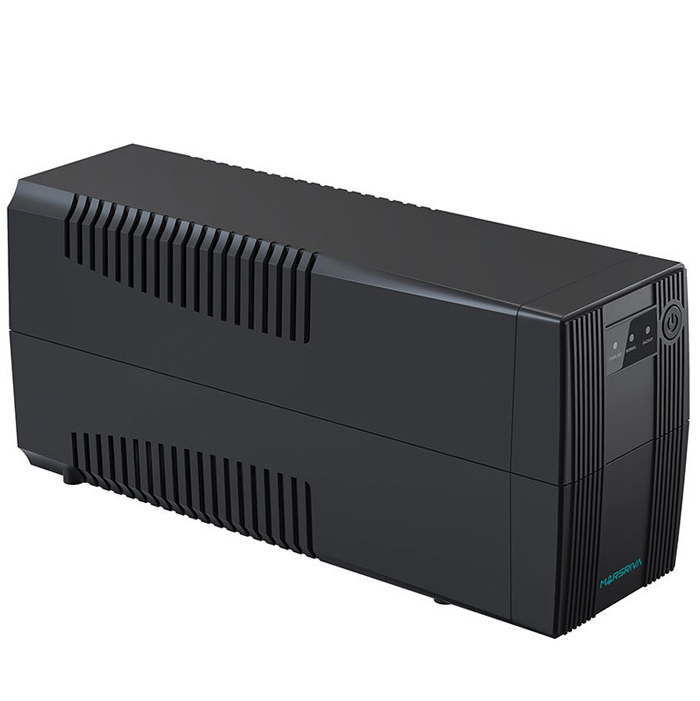 ДБЖ Marsriva MR-UF600, 600ВА/360Вт, Line-Interactive, LED version, 2хSchuko, 1*12V/7Ah (MR-UF600) на малюнкі №2