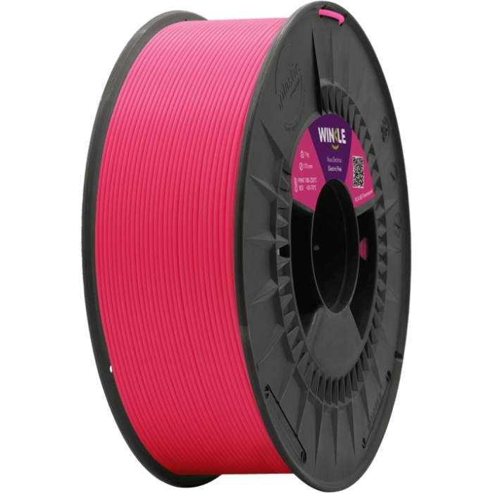 Пластик (Filament) WINKLE PLA HD 1кг, 1.75мм, флуоресцентний, електрично-рожевий (PLD01000175ROSELEWNK) Рожевий на малюнкі №1